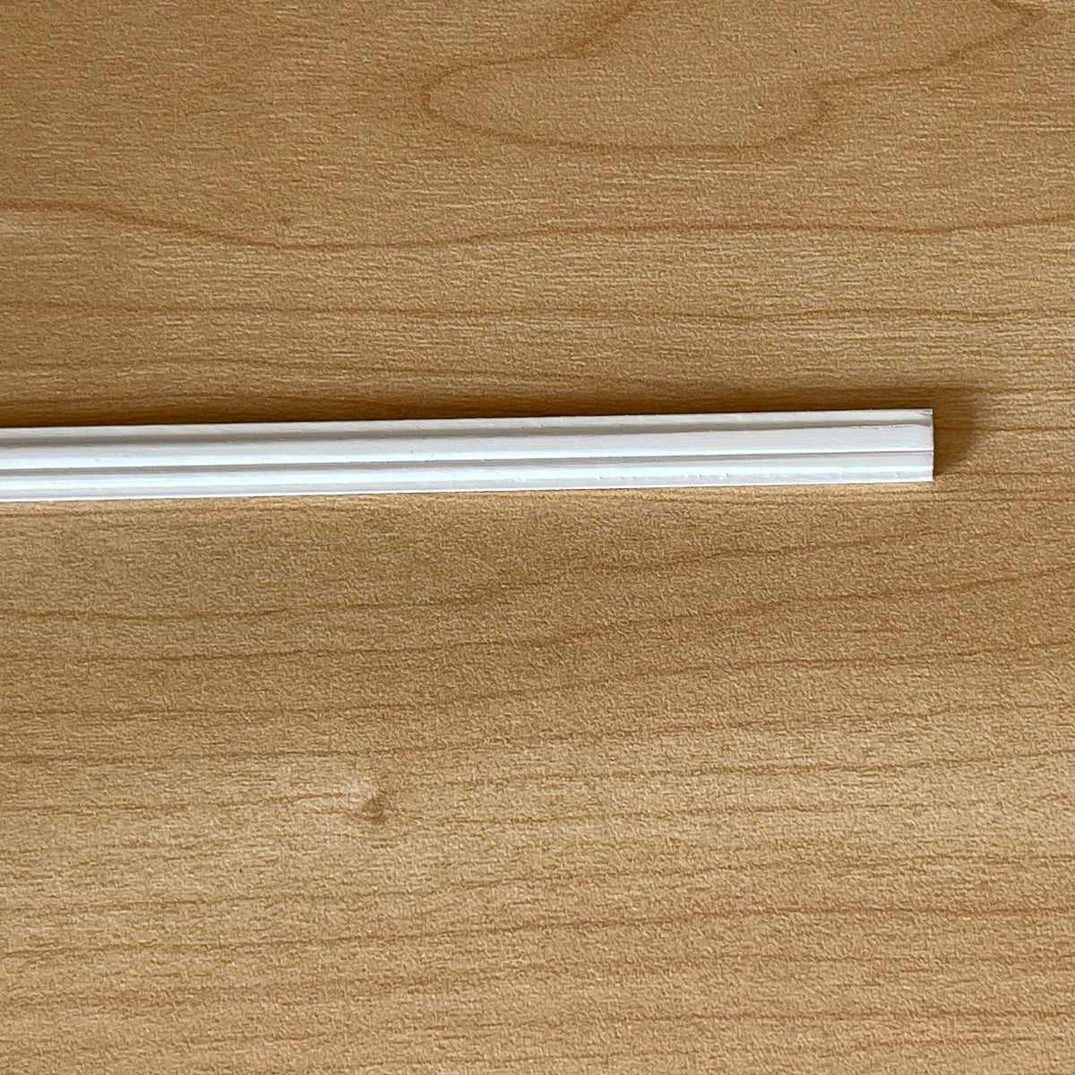 Miniature Wainscot Wood Rail for Dollhouse Walls, 18 inch long (white)