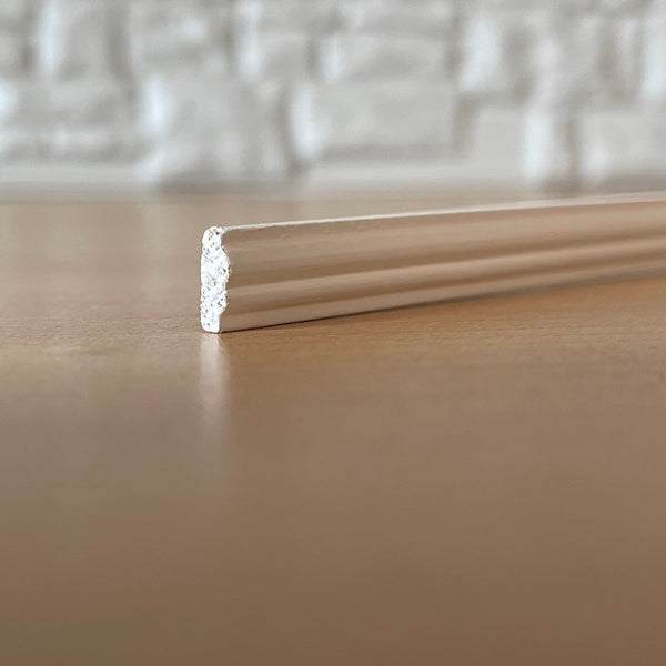 Dollhouse Wainscoting Rail , Dollhouse Wall Molding , White Dado Chair Rail , Miniature Wall Panel Molding 18 Inch Long