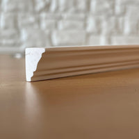 Dollhouse White Molding , Miniature Skirting Board , Miniature Wall Panel Molding 18 Inch Long