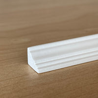 Dollhouse White Molding , Miniature Skirting Board , Miniature Wall Panel Molding 18 Inch Long