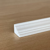 Dollhouse White Molding , Miniature Skirting Board , Miniature Wall Panel Molding 18 Inch Long