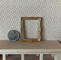 1:12 Scale Miniature Ornate Picture Frame, 2 inch tall, DIY Dollhouse Supply (gold)