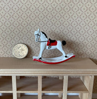 Dollhouse Rocking Horse , 1:12 Scale Miniature Trojan Horse (metal) - G077