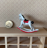 Dollhouse Rocking Horse , 1:12 Scale Miniature Trojan Horse (metal) - G077