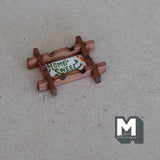 Dollhouse Supplies Home Sweet Home Sign , 1:12 Scale Miniature Wooden Frame - F055