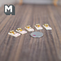 1:12 Scale Miniature Wood Mouse Traps with Cheese Bait, Set of 5, 13/16 inch long, DIY Dollhouse Supply