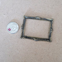 Miniature Ornate Picture Frame 1:12 Scale Dollhouse Victorian Style Painting Frame A086