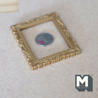 Miniature Metal Ornate Picture Frame 1:12 Scale Dollhouse Painting Frame - A096