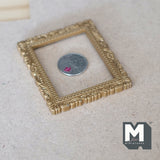 Miniature Metal Ornate Picture Frame 1:12 Scale Dollhouse Supplies Painting Frame - A096