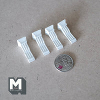 Dollhouse Corbel , 1:12 Scale Miniature Victorian Corbel Brackets Post Brackets Set of 4