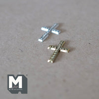 Dollhouse Gold Crucifix Silver Crucifix , 1:12 Scale Miniature Cross C040