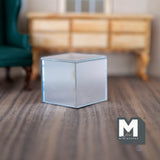 Dollhouse Supplies Mirror Cube Table 1:12 Scale Dollhouse Supplies Mirror Coffee Table (with protection film) - F045