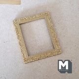 Miniature Metal Ornate Picture Frame 1:12 Scale Dollhouse Supplies Painting Frame - A096