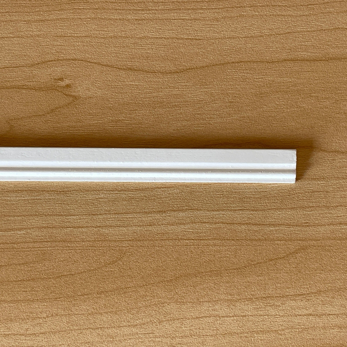 Miniature Grooved Wood Baseboard Molding for Dollhouse Walls, 18 inch long (white)