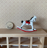 Dollhouse Rocking Horse , 1:12 Scale Miniature Trojan Horse (metal) - G077