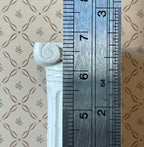 1:12 Scale Miniature Ionic Column, Fluted Shaft, 2-11/16 inch tall, DIY Dollhouse Supply (cast resin) (white)
