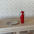 1:12 Scale Miniature Small Fire Extinguisher, 7/8 inch tall, DIY Dollhouse Supply (red)