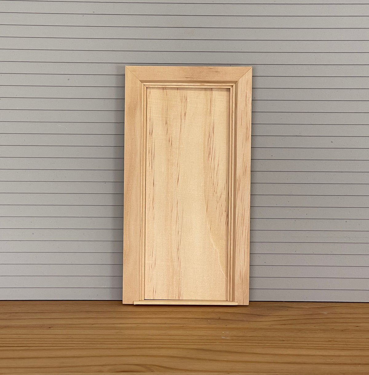 1:12 Scale Miniature Unfinished Dollhouse Plain Interior Door with Back Trim, 7-1/2 inch high