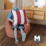 Dollhouse Supplies Miniature Large Size Sofa Cushion - C027