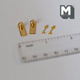 Dollhouse Supplies Miniature Brass Door Knob with Key Plate 2 Piece Pack 1:12 Scale - C050