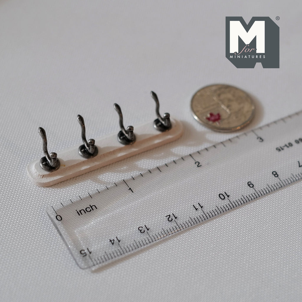 Miniature Hat and Coat Rack Dollhouse Supplies 1:12 Scale Dollhouse Entryway Rack , Miniature Hanger Rack - D030