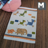 Dollhouse Supplies Miniature Donkey Horse Giraffe Elephant Wild Animals Print Play Mat 1:12 Scale