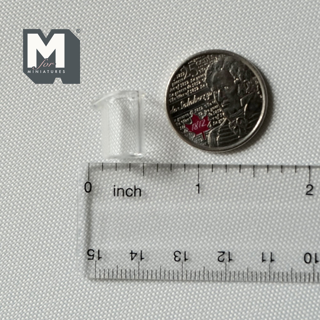 1:12 Scale Miniature Glass Measuring Cup with Spout, 9/16 inch tall, DIY Dollhouse Supply