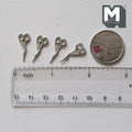 1:12 Scale Miniature Metal Stork Embroidery Scissors, Set of 4, 13/16 inch long, DIY Dollhouse Supply