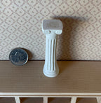 1:12 Scale Miniature Ionic Column, Fluted Shaft, 2-11/16 inch tall, DIY Dollhouse Supply (cast resin) (white)