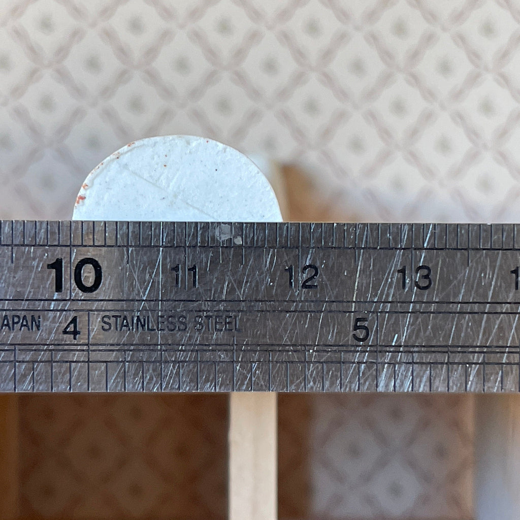 1:12 Scale Miniature Ionic Column, Fluted Shaft, 2-11/16 inch tall, DIY Dollhouse Supply (cast resin) (white)