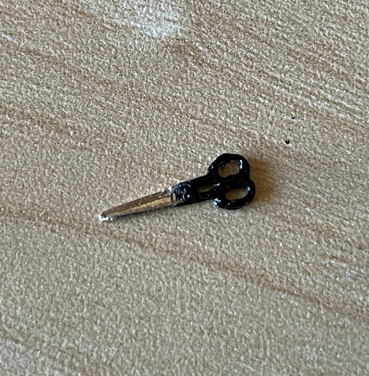 1:12 Scale Miniature Sewing Scissors, Black Handles, 5/8 inch long, DIY Dollhouse Supply