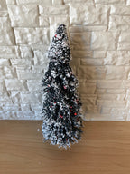 Miniature Snowy Pine Tree with Base Dollhouse Garden Tree , Fairy Garden Tree (medium size) - K049