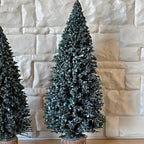 Miniature Evergreen Trees with Base Dollhouse Garden Tree , Fairy Garden Tree Set of 2 (medium size) - J050