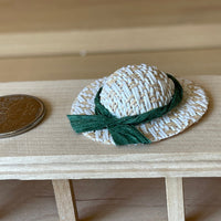 Miniature Straw Hat 1:12 Scale Hat (made from rope) - H026