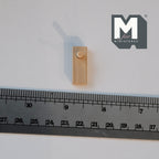 1/12スケール ミニチュア 木製シェーカーペグ 壁掛けコートラック 高さ1インチ ドールハウスDIY用素材