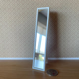 Miniature Full Length Mirror , 1:12 Scale Free Standing Mirror , Body Length Mirror , Standup Dresser Mirror (made from plastic) - F052 H028