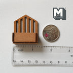 Miniature Mail Holder 1:12 Scale Dollhouse Foyer Key Holder , Kitchen Spice Rack , Letter Box (made from wood) - E043