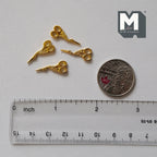 Ciseaux à broder miniatures en métal forme cigogne, échelle 1:12, lot de 4, 2 cm de long, fournitures pour maison de poupée DIY (doré)