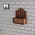 Miniature Mail Holder 1:12 Scale Dollhouse Foyer Key Holder , Kitchen Spice Rack , Letter Box (made from wood) - E043