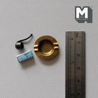 1:12 Scale Miniature Smoking Pipe, Ashtray and Matchbox, Set of 3, 3/4 inch dia., DIY Dollhouse Supply