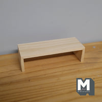 Dollhouse Miniature Unfinished Low Table , 1:12 Scale Unpainted Dollhouse Furniture Shelf - D029