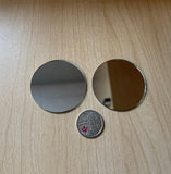 Miniature Glass Round Mirror , Dollhouse Supplies Accessories , Real Mini Round Mirror Set of 2 , Dollhouse Supplies Glass Mirror - Z11