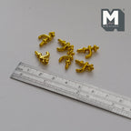 1:12 Scale Miniature Sink Faucets, Set of 6, 1/2 inch tall, DIY Dollhouse Supply (gold)