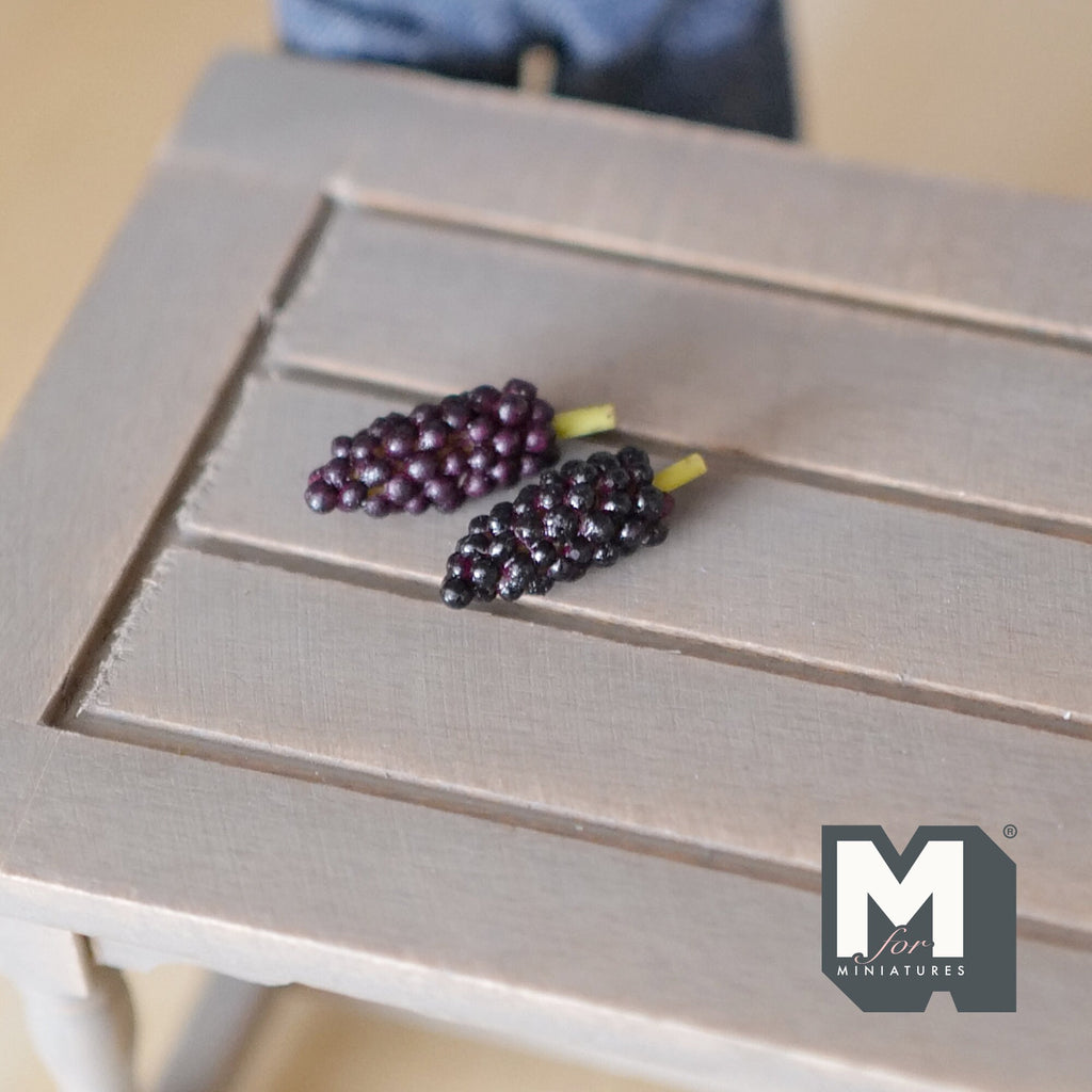 1:12 Dollhouse Supplies Miniature fruit 2 x grape - D059