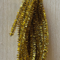 Gold Christmas Tinsel , 1:12 Scale Dollhouse Miniature Tinsel Garland 6.5 ft long - E083