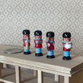 Dollhouse Supplies Miniature Army Band , Drum Tube Cymbal and Conductor - F046