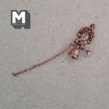 Dollhouse Supplies Miniature Classic Style House Bell with Chain 1:12 Scale Metal Door Bell - F060