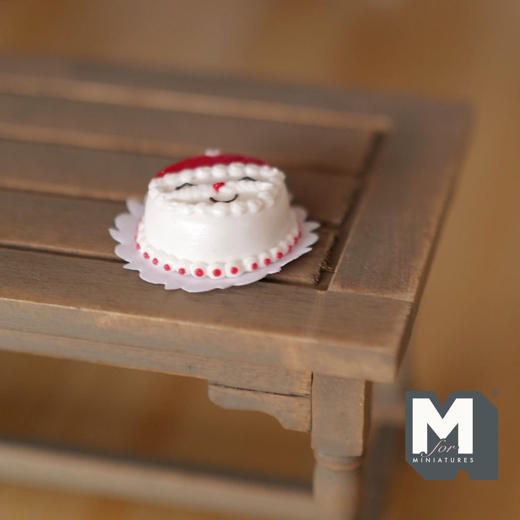 1:12 scale Dollhouse Supplies miniature Christmas Cake - D025