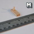 1:12 Scale Miniature Wood Shaker Peg Wall Coat Rack, 1 inch tall, DIY Dollhouse Supply