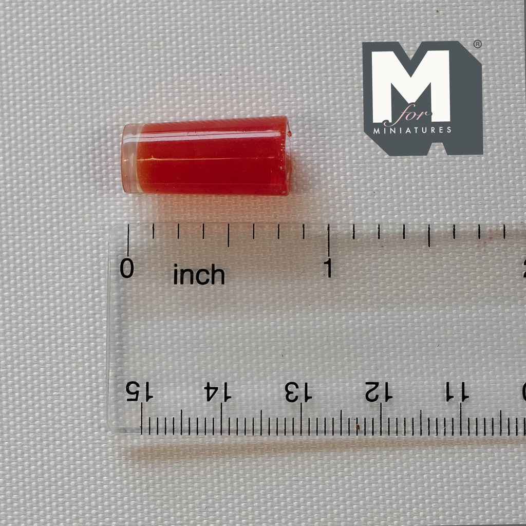 1:12 Scale Miniature Glass of Strawberry Juice, 13/16 inch tall, DIY Dollhouse Supply